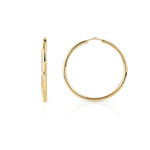 Créoles plaqué or 50 mm - vue 1