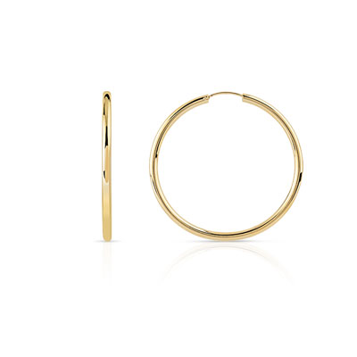 Créoles plaqué or - vue V1