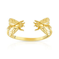 Bague en métal doré