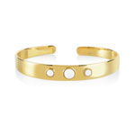 Bracelet doré agate - vue 1