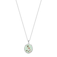 Collier Olaf argenté laque Disney