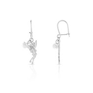 Boucles d'oreilles Fée Clochette argentées perle de culture Disney