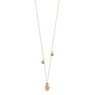Collier doré pierres de lune