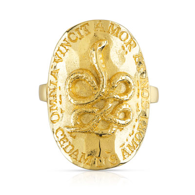 Bague dorée - vue V3