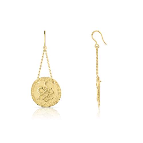 Boucles d'oreilles dorées