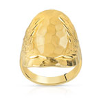 Bague dorée - vue 1