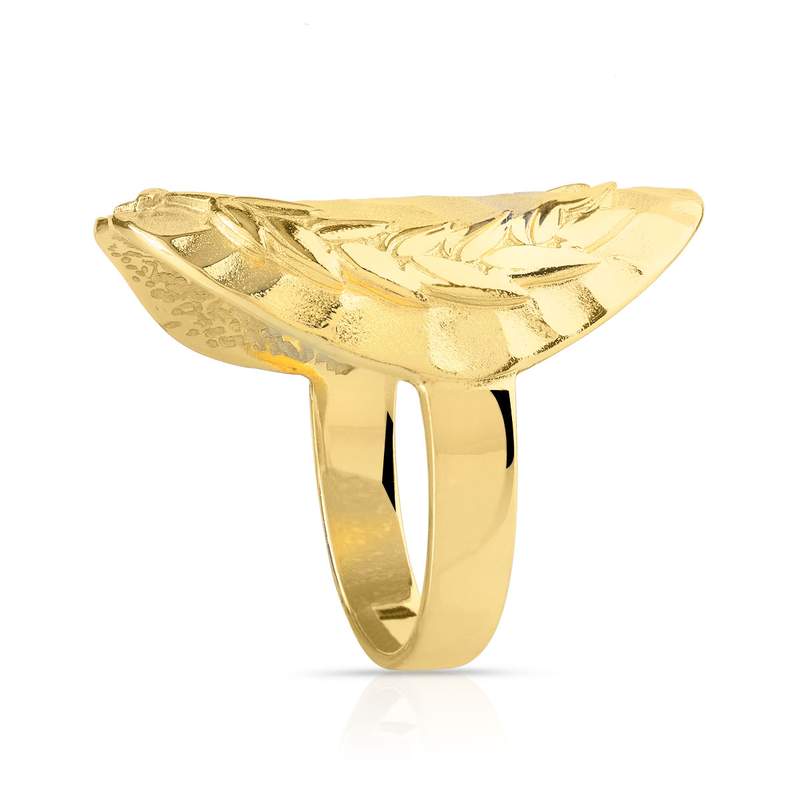 Bague dorée - vue D1