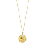 Gouden ketting met imitatieparel - afbeelding 1