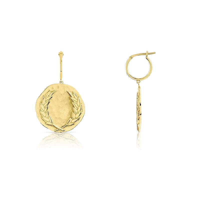 Boucles d'oreilles dorées - vue 1