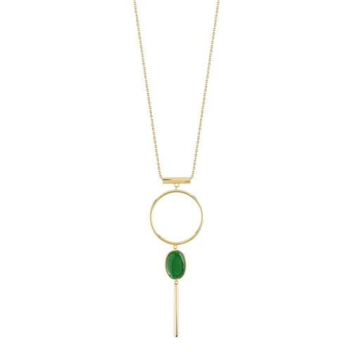 Collier doré acrylique