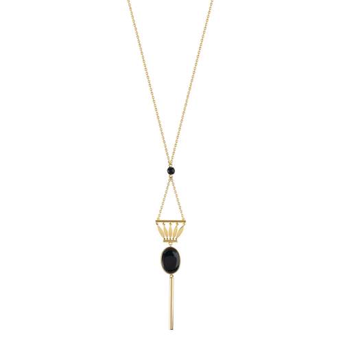 Collier doré acrylique