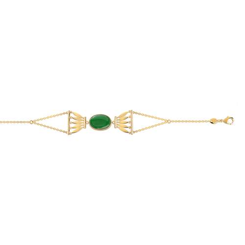Bracelet doré acrylique
