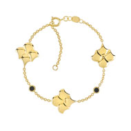 Bracelet doré acrylique