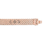 Bracelet doré rose spinelles zirconias acrylique 19 cm - vue 1
