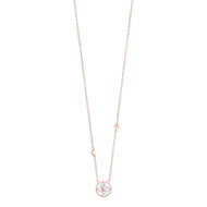 Collier doré rose zirconia