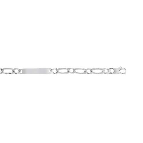 Bracelet identité argent 925 maille cheval personnalisable 21 cm