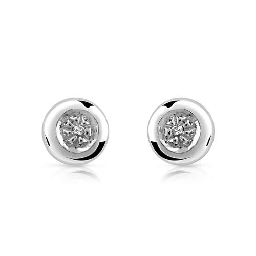 925 silver diamond earrings