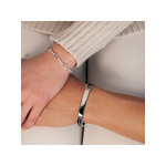 Bracelet identité acier acrylique personnalisable 19 cm - vue porté 2