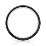 Bague acier céramique noire - vue 2