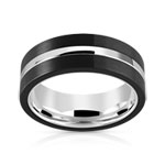 Bague céramique acier - vue 1
