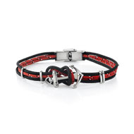 Bracelet acier coton 21 cm