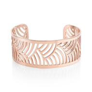 Bracelet acier doré rose