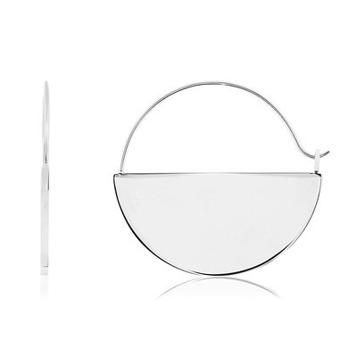 Boucles d'oreilles acier - vue 1
