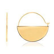 Boucles d'oreilles acier doré