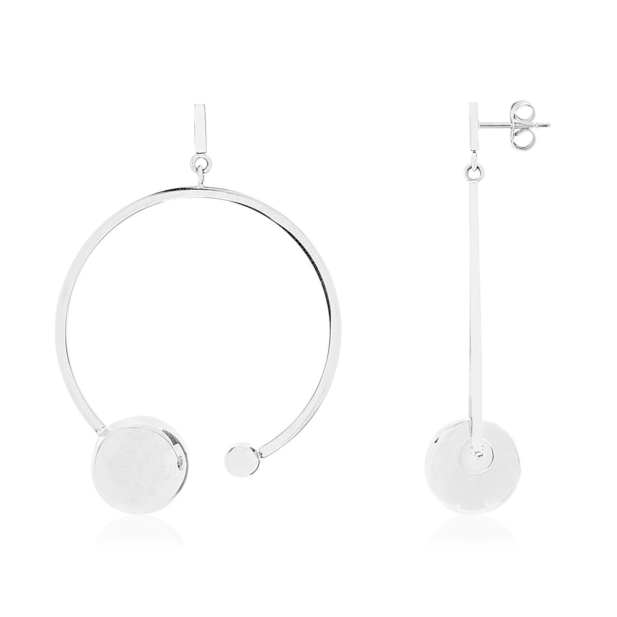 Boucles d'oreilles acier