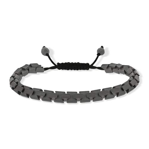 Bracelet fantaisie gris anthracite