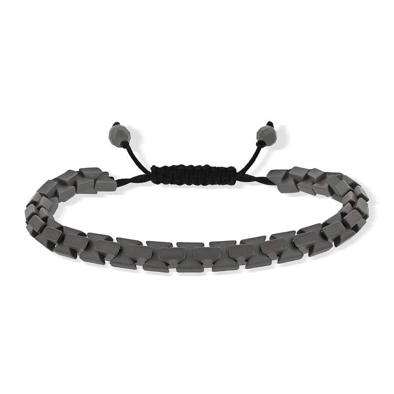 Bracelet fantaisie gris anthracite - vue 1