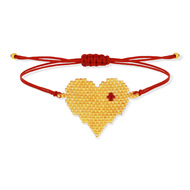 Bracelet cordon rouge