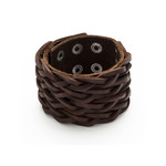 Bracelet cuir marron - vue 1
