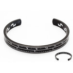 Bracelet rigide acier noir - vue 1