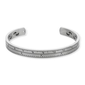 Stijve zwarte stalen armband