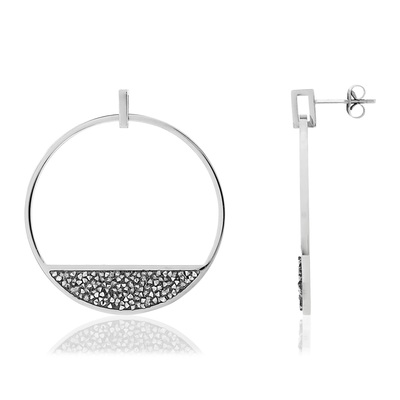 Boucles d oreilles acier - vue 1