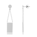 Boucles d oreilles acier - vue 1