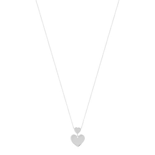 45 cm steel heart necklace