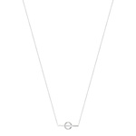 Collier acier anneau et barre 45 cm - vue 1