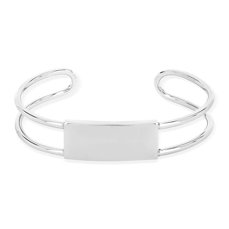 Bracelet ouvert acier - vue 1