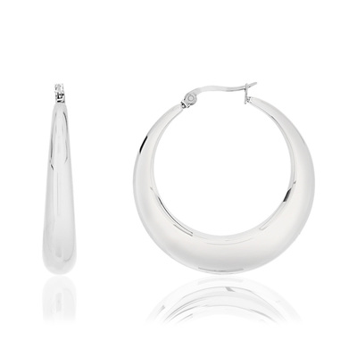 Créoles acier 30 mm - vue 1