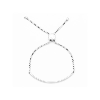 Bracelet acier plaque - vue 1