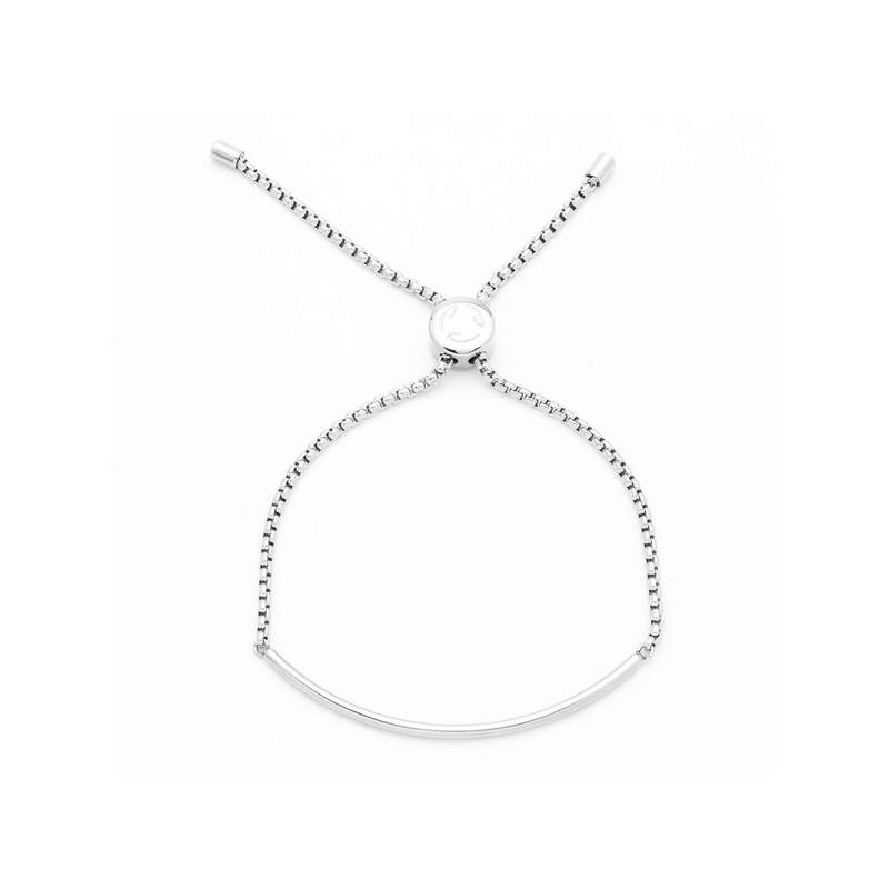 Bracelet acier plaque - vue 1