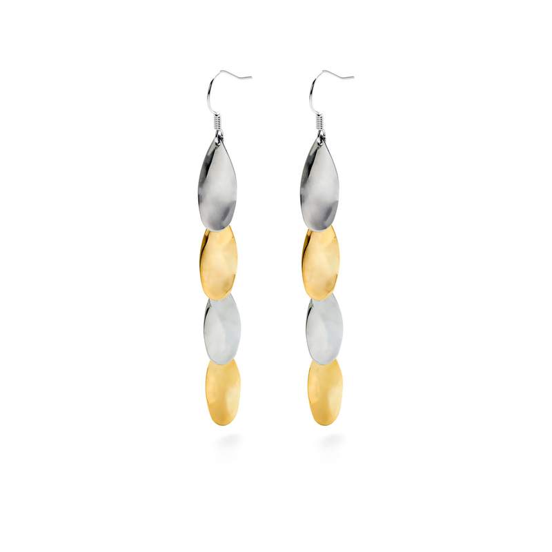 Boucles d oreilles acier 2 tons - vue 1