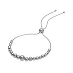 Bracelet acier boules - vue 1