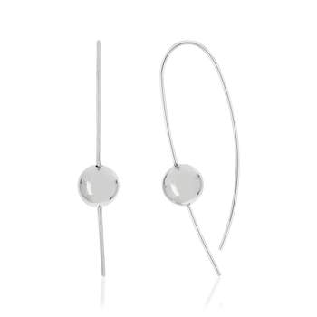 Steel pendant earrings