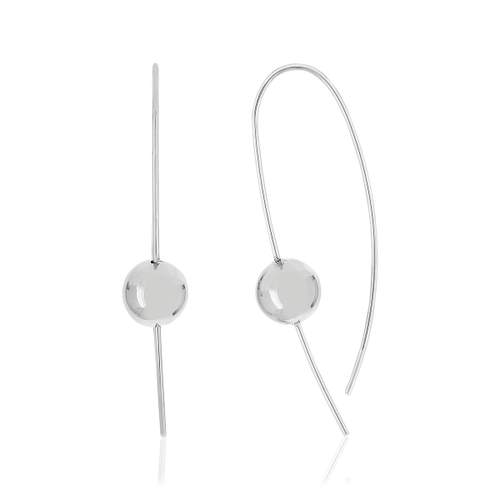 Boucles d'oreilles pendants acier