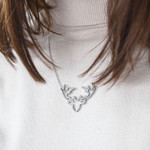 Collier acier 50 cm - vue porté 1