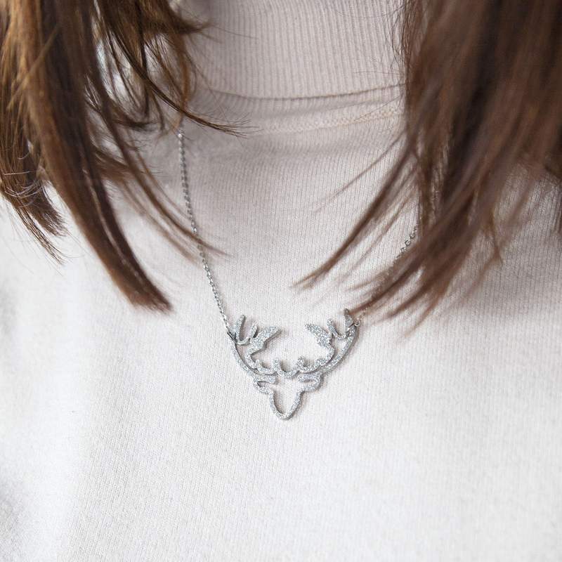 Collier acier 50 cm - vue porté 1
