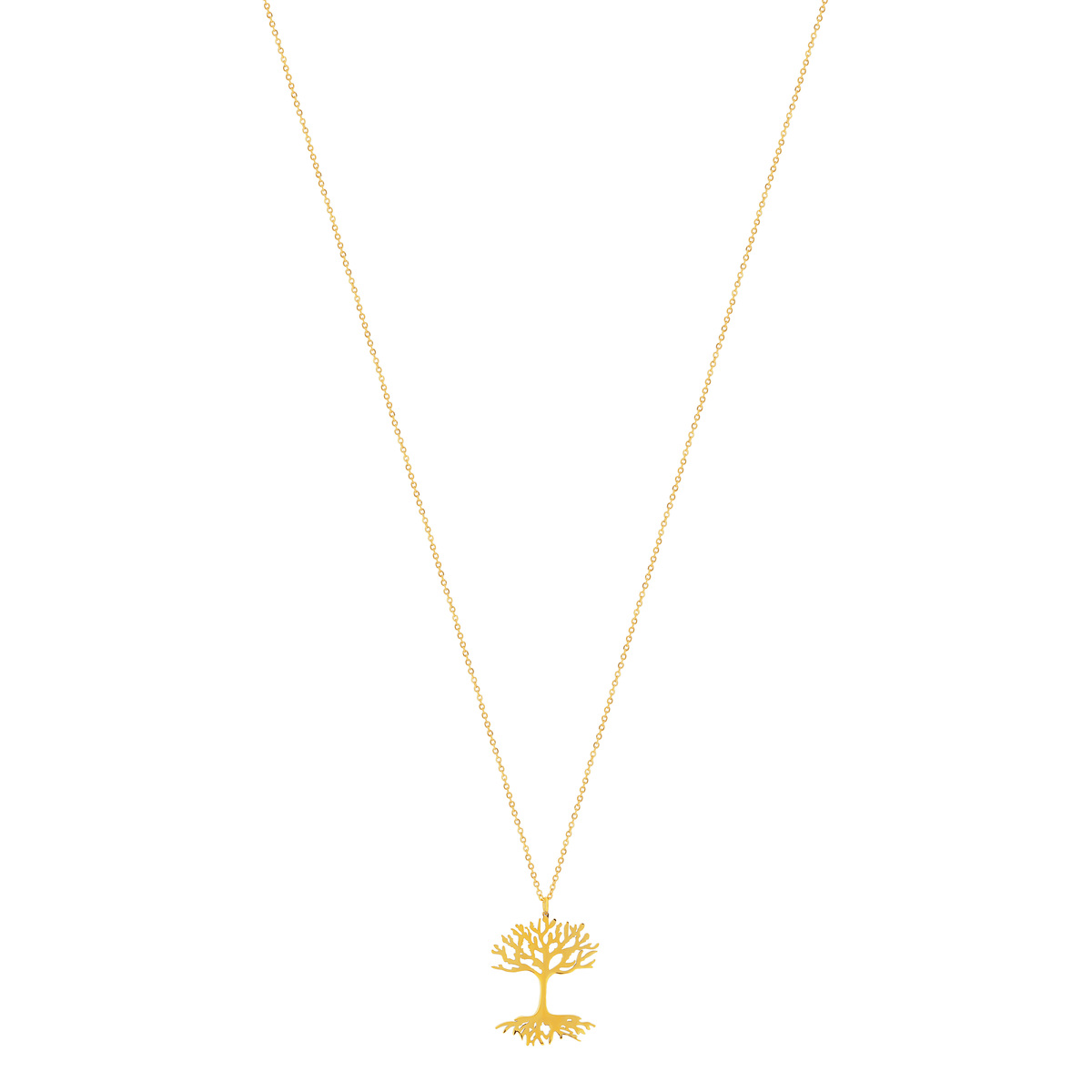 Collier acier dore 50 cm